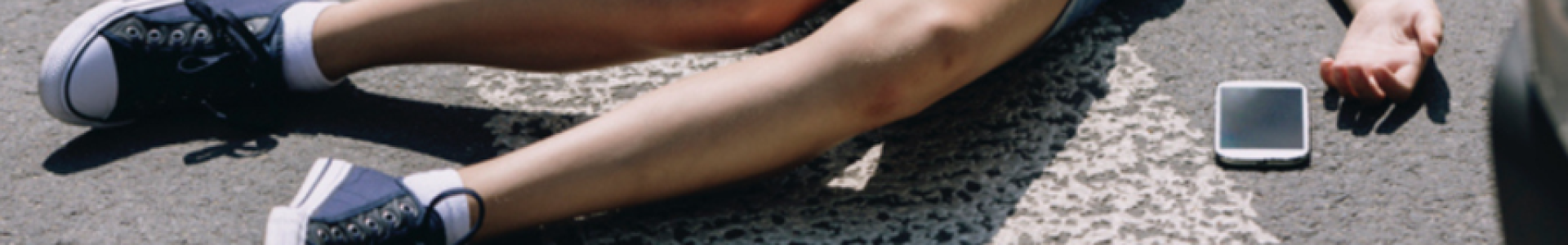 Girl laying on floor